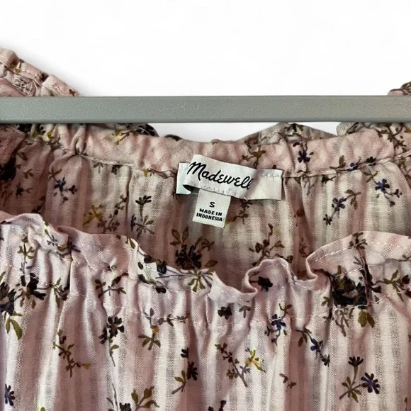 Madewell Sophia Bouquet Floral 100% Cotton Top Size Small - Picture 5 of 7